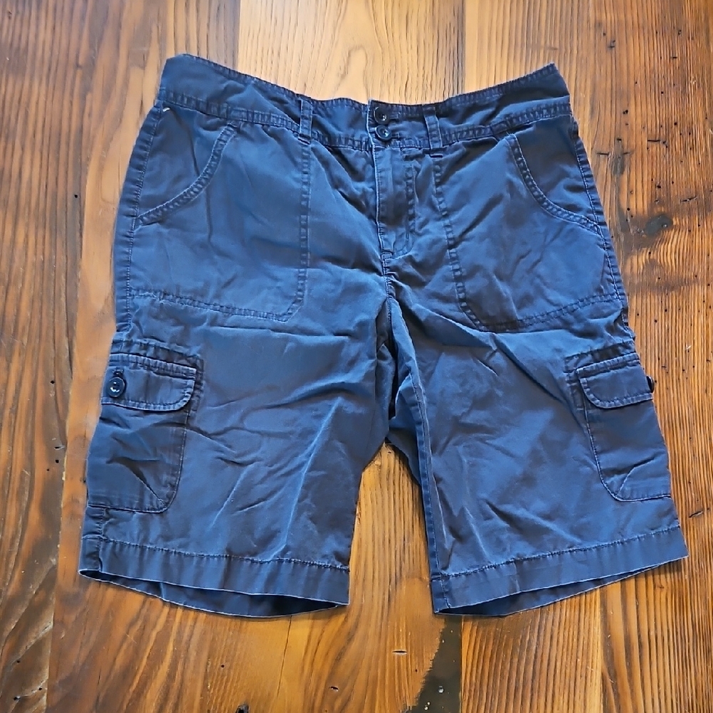 Women's Blue Cargo Shorts